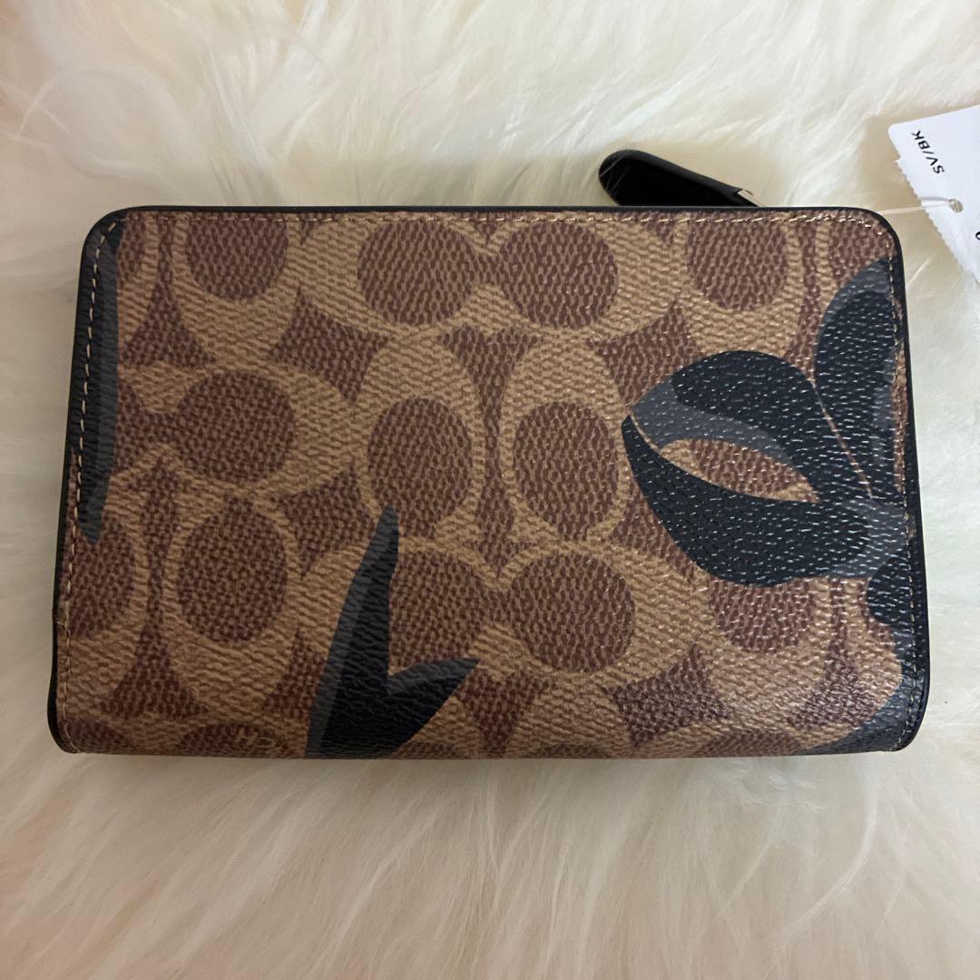 COACH 二つ折り財布 C2340 ブラウン/ブラック