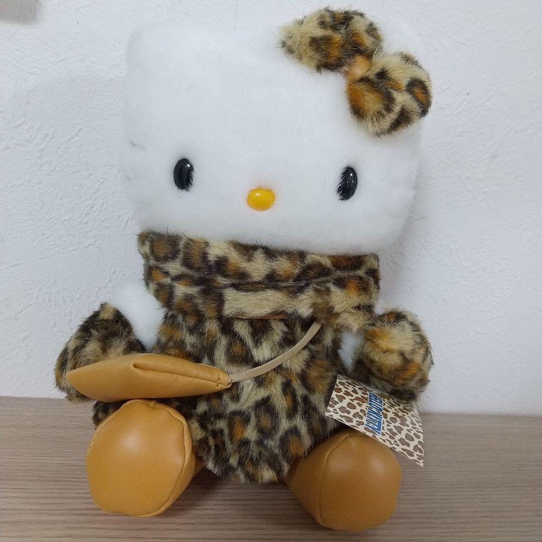 新品　ハローキティ ドール ぬいぐるみ ヒョウ柄