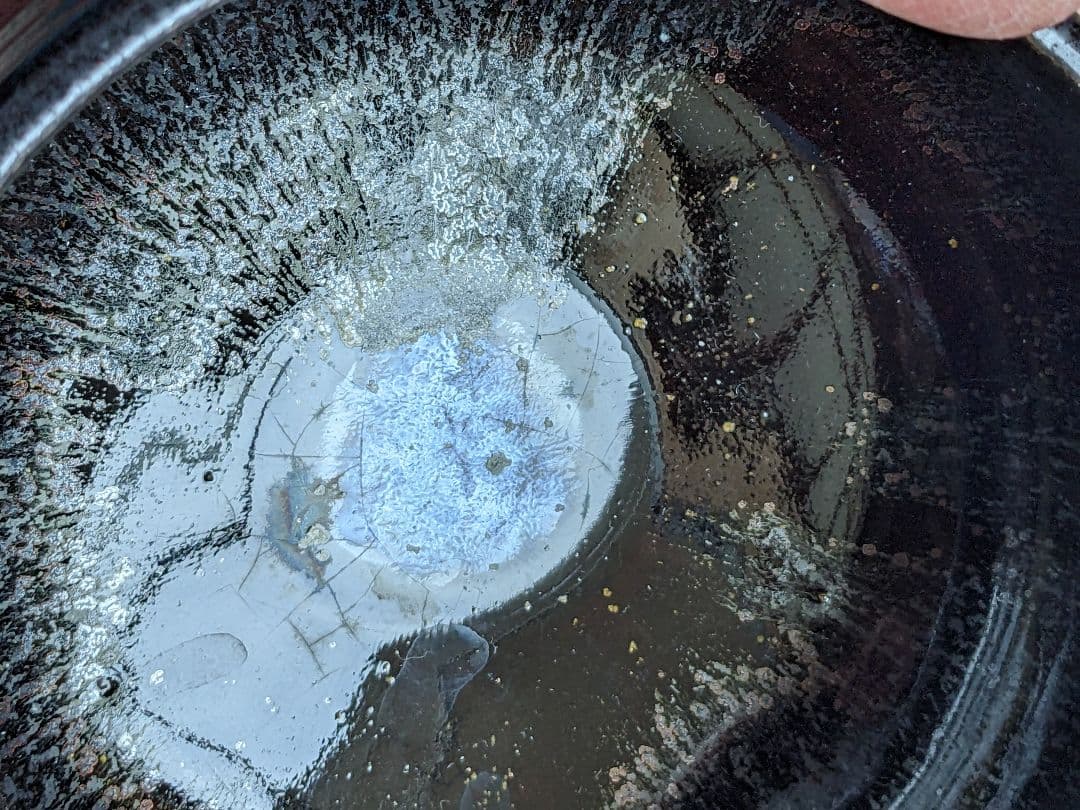 ♢茶道具 窯変天目 虹彩 抹茶碗 作家物 青山作 茶道具 コレクション 骨董品