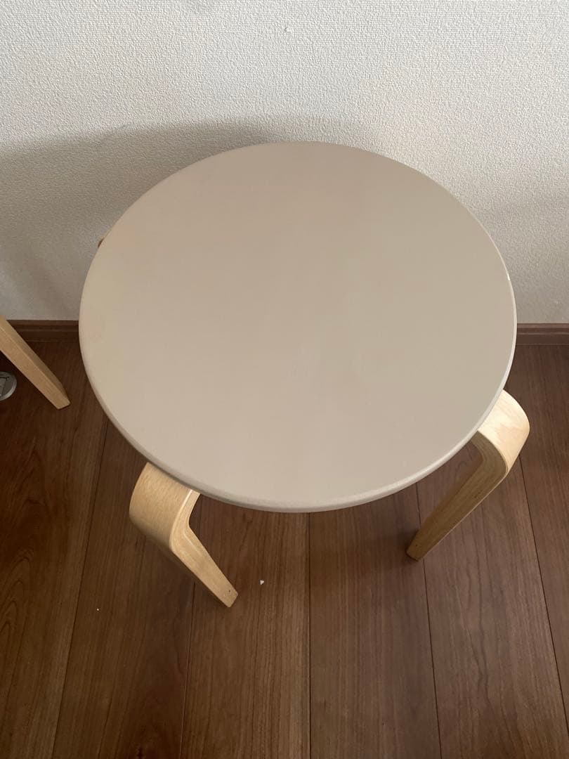 【訳あり品】スタッキング スツール 木製　7脚セット　椅子