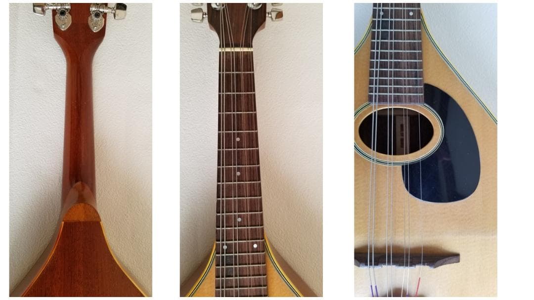 フラットマンドリン・良品（田原楽器：TETOMAS）ケース・新品弦付き