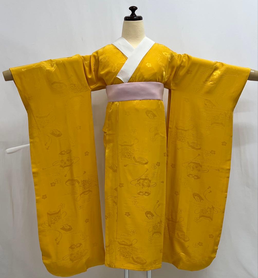 振り袖 フルセット 別誂長襦袢 古典柄 成人式 赤 結婚式 金彩加工 668