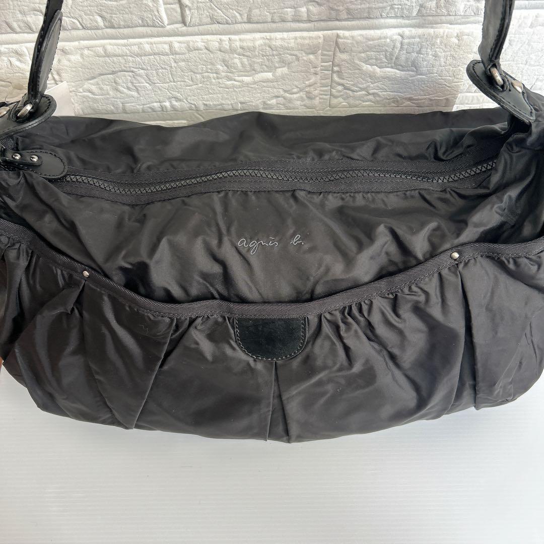 【タグ付き未使用品】アニエスベー　ボヤージュ　ショルダーバッグ　ナイロン　黒