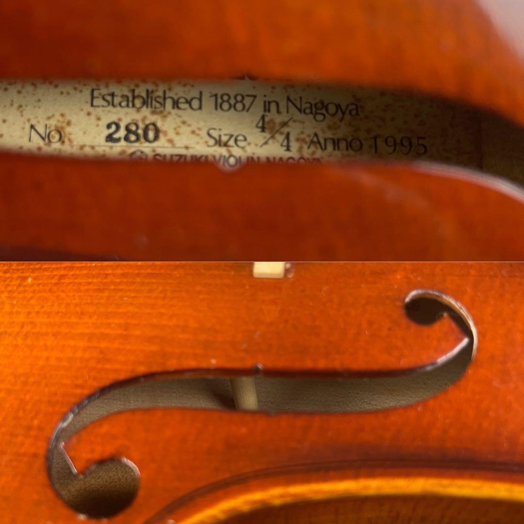 比較的美品　スズキバイオリン　No.280　フルサイズ　4/4　1995年製