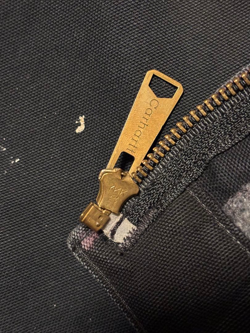 【希少】Carhartt ブラックジャケット Jordan刺繍USA製