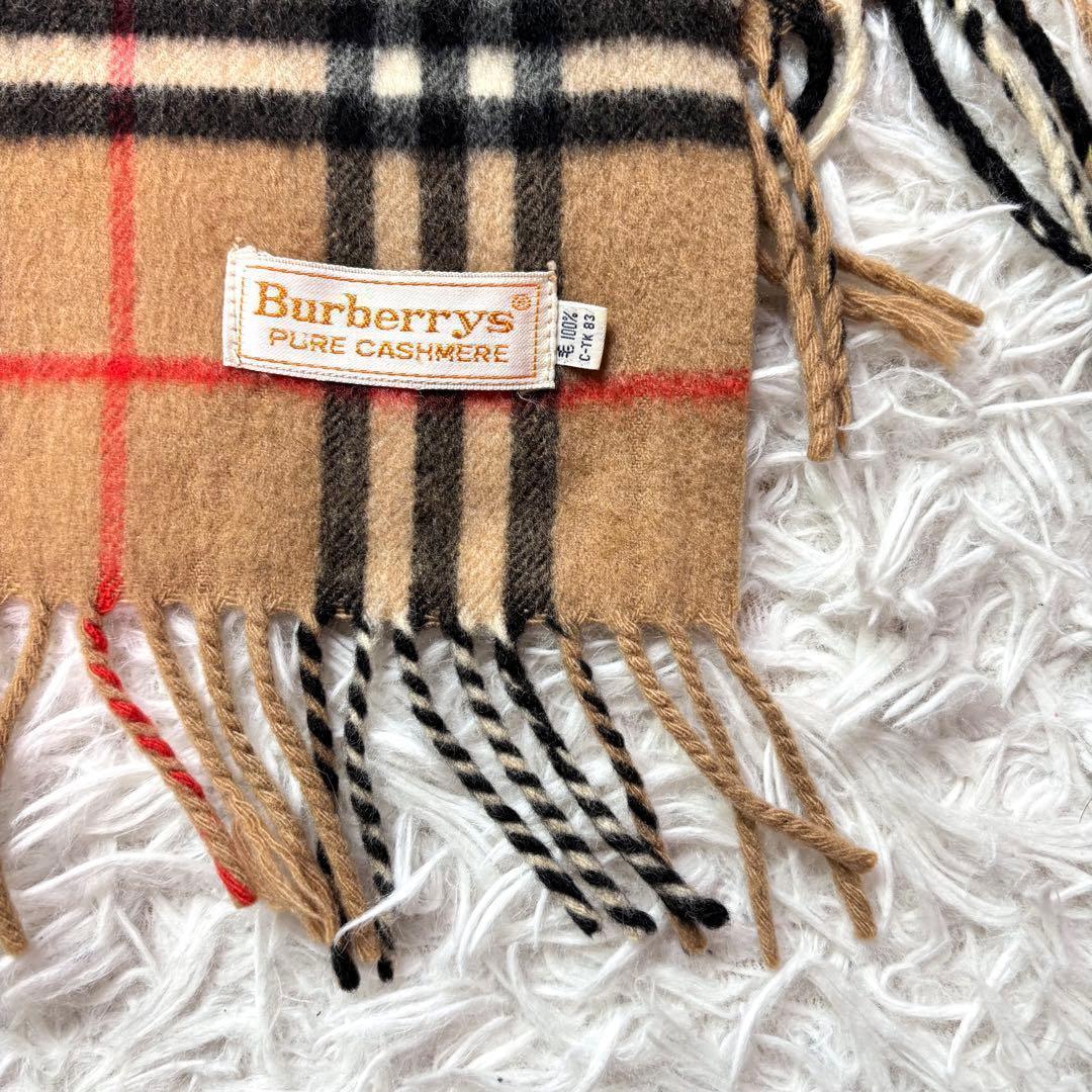 ✨美品/ピュアカシミヤ100%✨バーバリー マフラー ノバチェック