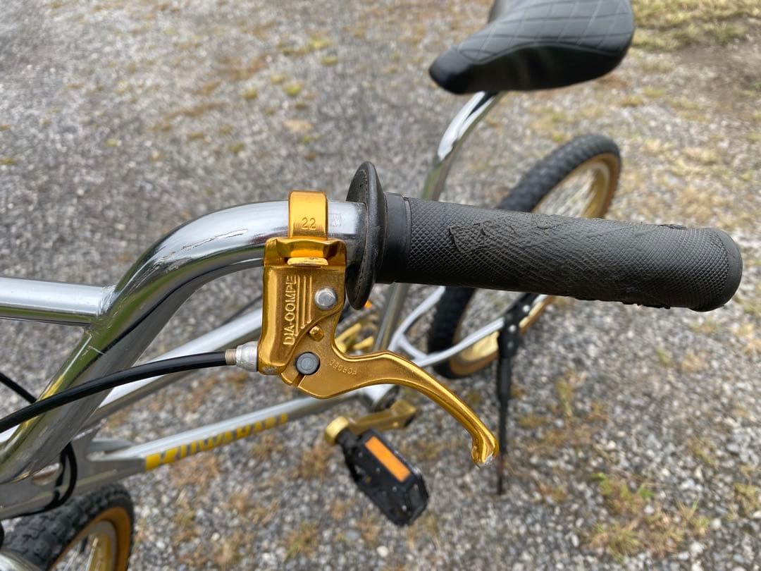 KUWAHARA BMXバイク シルバー/ゴールド　クロモリ