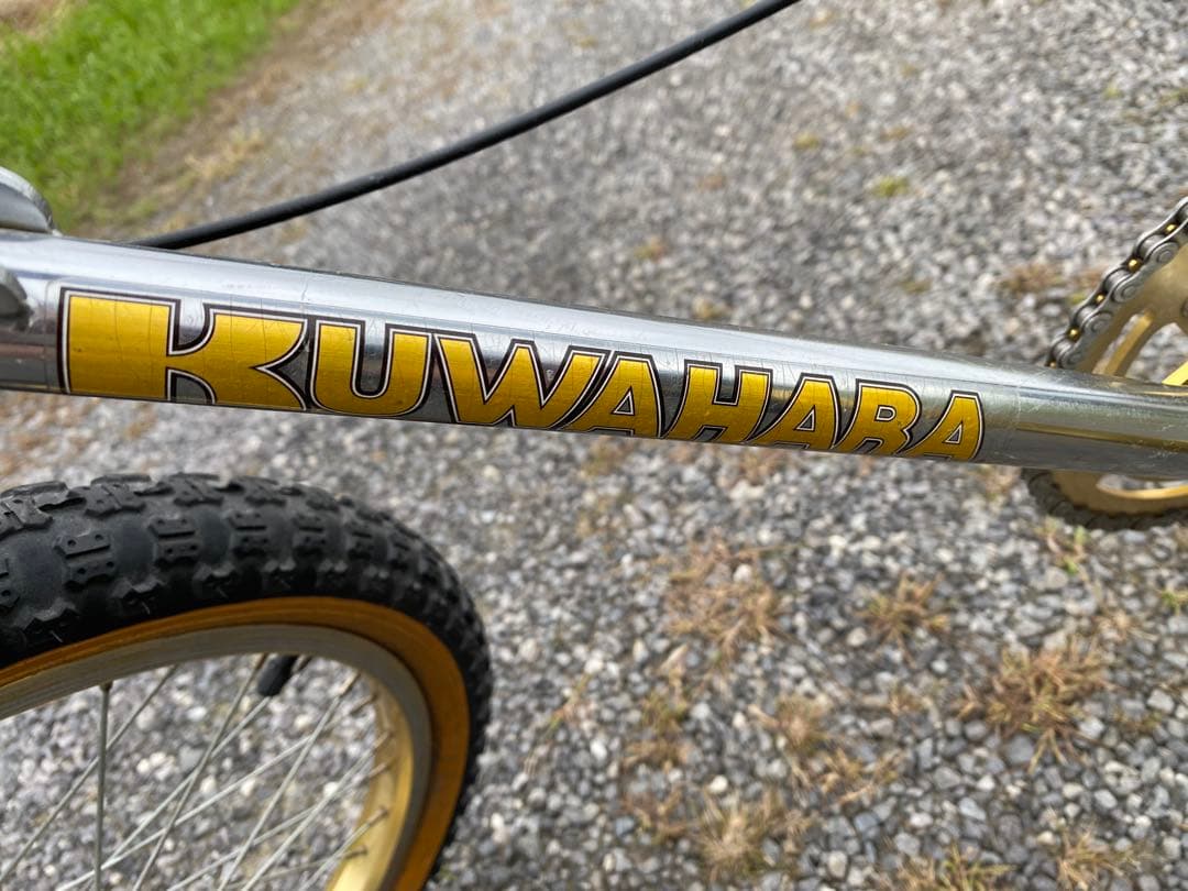 KUWAHARA BMXバイク シルバー/ゴールド　クロモリ