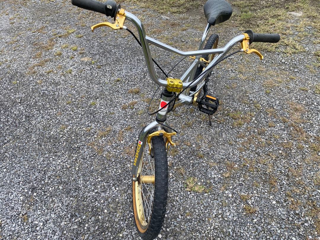 KUWAHARA BMXバイク シルバー/ゴールド　クロモリ