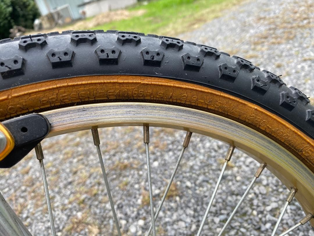 KUWAHARA BMXバイク シルバー/ゴールド　クロモリ