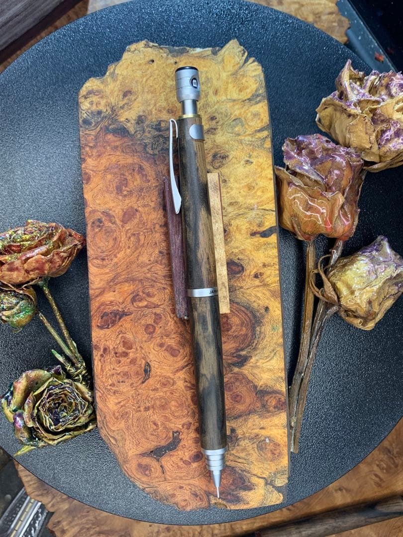 黒柿孔雀杢S20シャープペンシル0.5mm