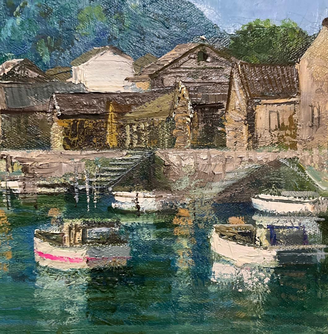 絵画・額縁・油絵・竹井 誠・唐津・お城・F 4号・美術品・インテリア・雑貨・