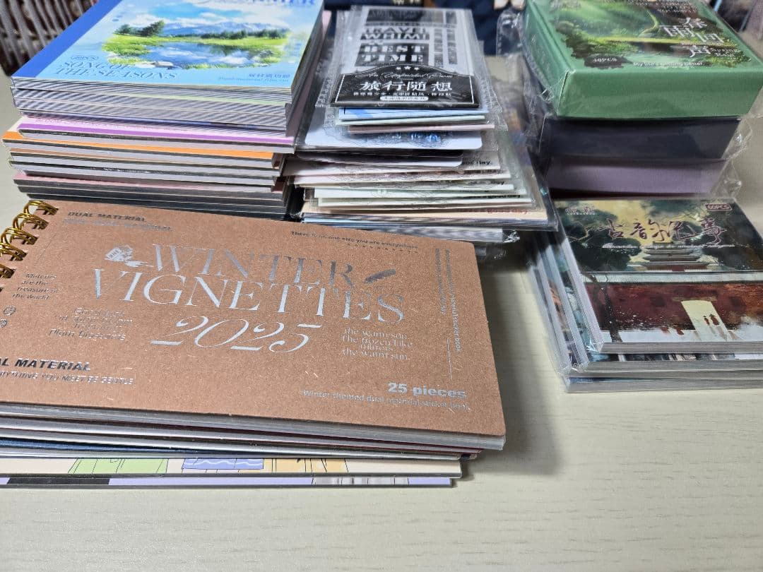 海外マステ　コラージュ素材　PETシール　装飾　風景　人物　まとめ売り