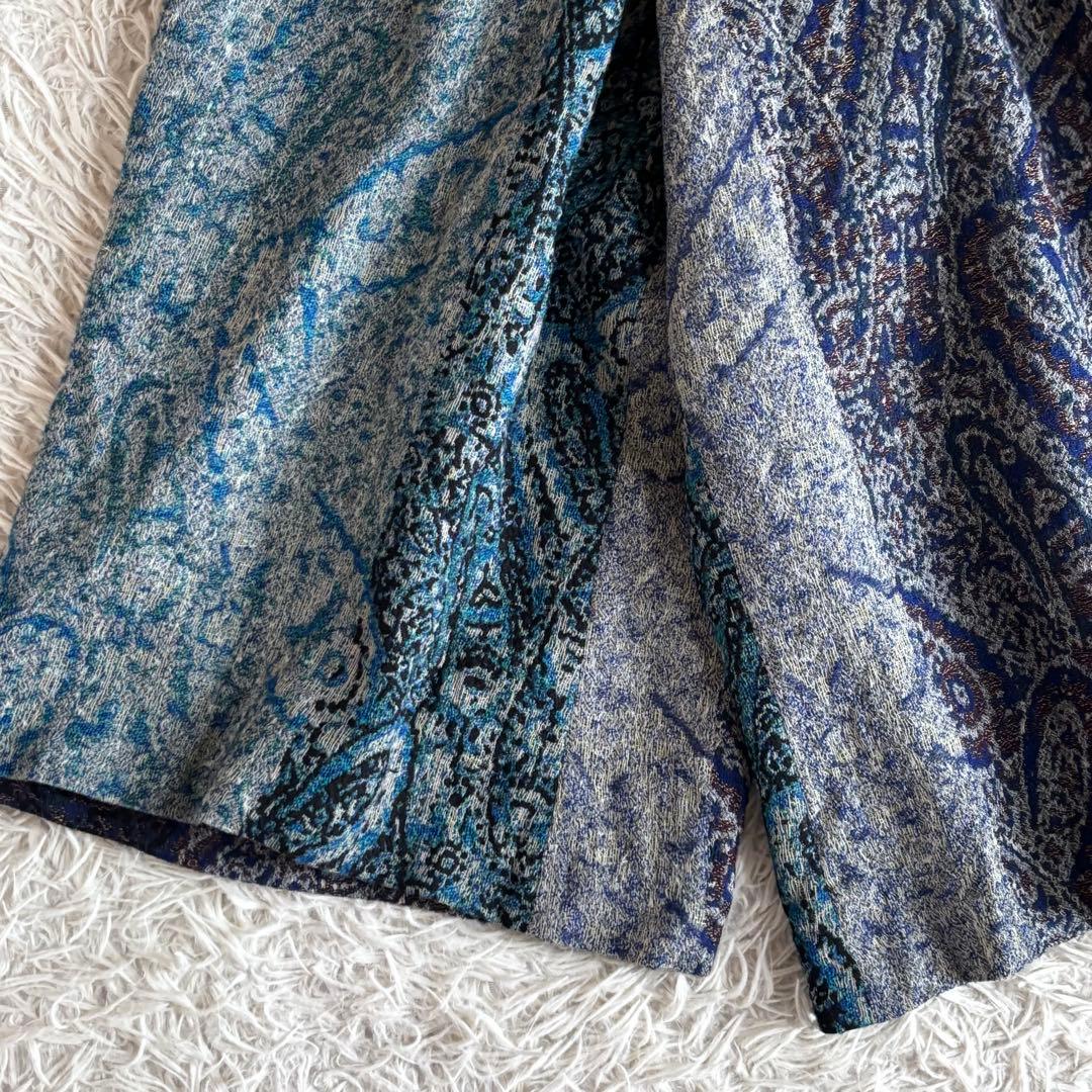 ワイズ ペイズリー ジャガード ワイドパンツ ガウチョ スカーチョ レア 希少