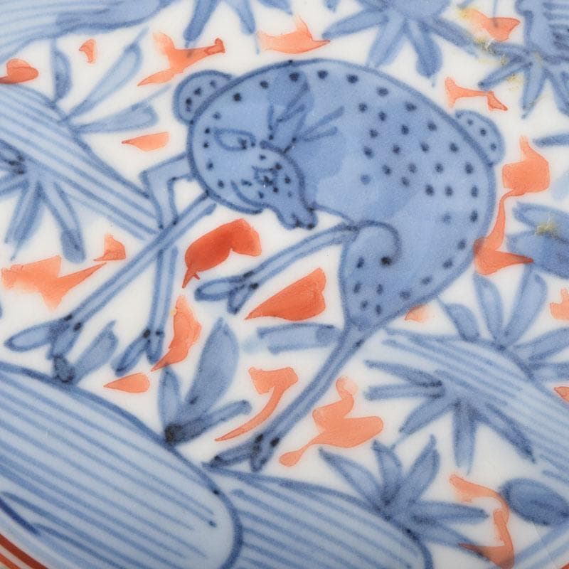 中国 赤絵 花鳥神獣文 小皿 四客 C 9087の通販はau PAY マーケット