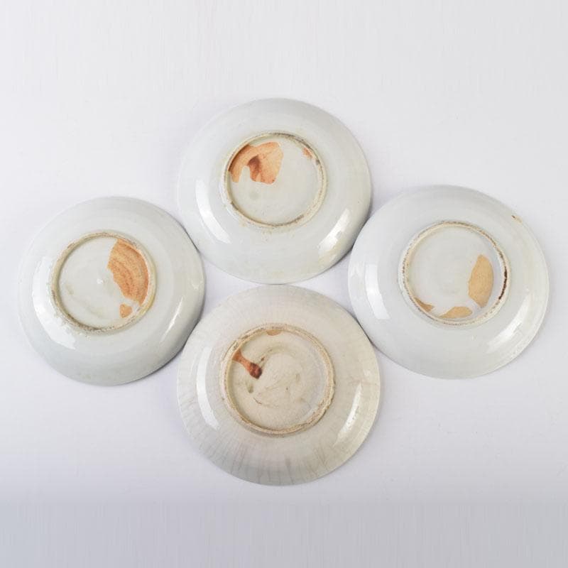 中国 赤絵 花鳥神獣文 小皿 四客 C 9087 - yellows.co.jp 日本