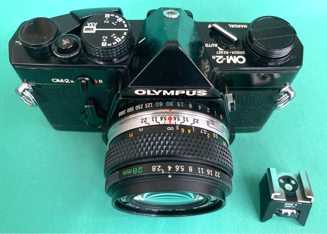 ☆ OLYMPUS OM-2 BLACK + ☆ 広角レンズ 28mm