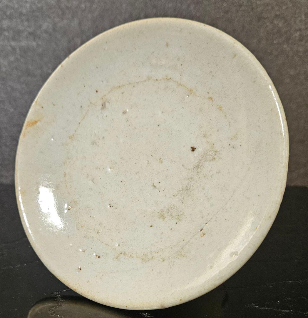 朝鮮古美術朝鮮古陶磁器古玩李朝白磁堅手高付皿台皿祭器仏教美術