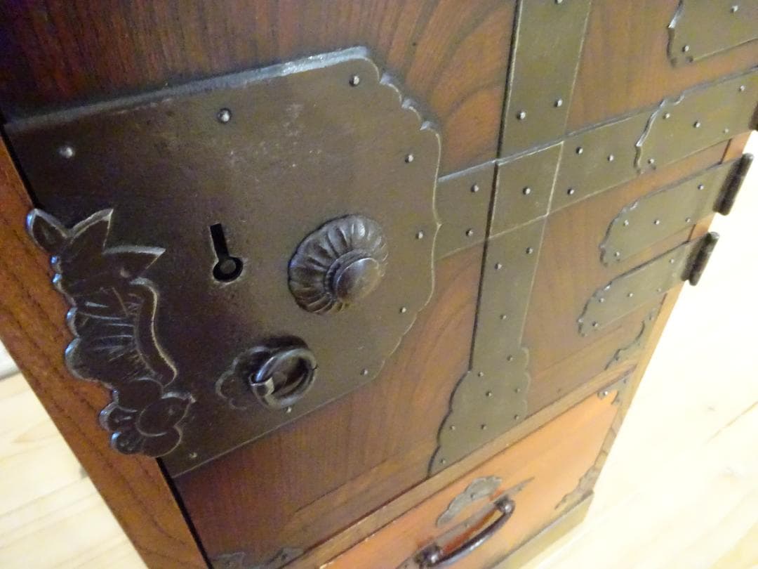 時代箪笥 船箪笥 帳場箪笥 重厚金具 小物収納 古民家家具