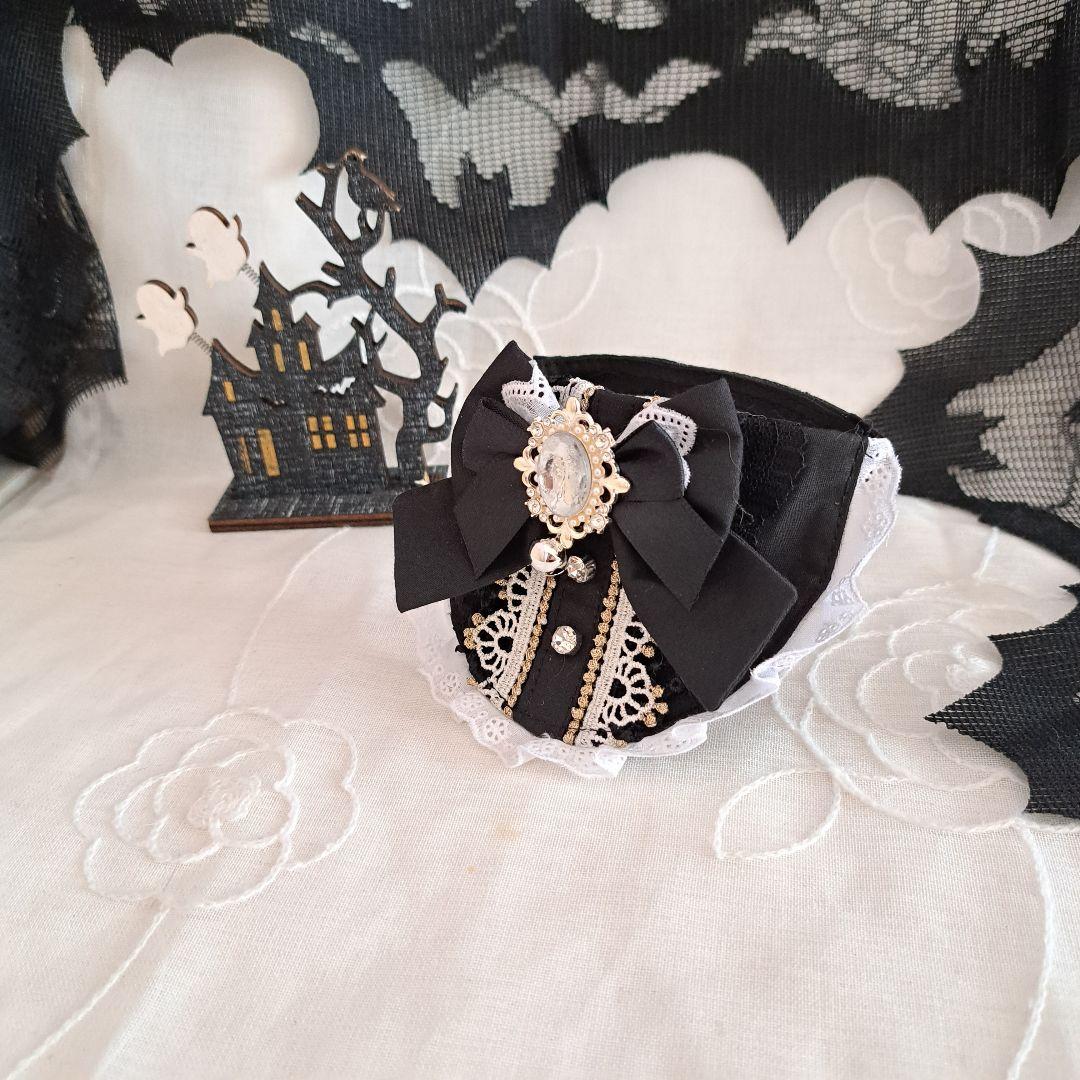 春いちご(黒)わんちゃん猫ちゃん用首輪 大粒いちご、わんちゃん猫