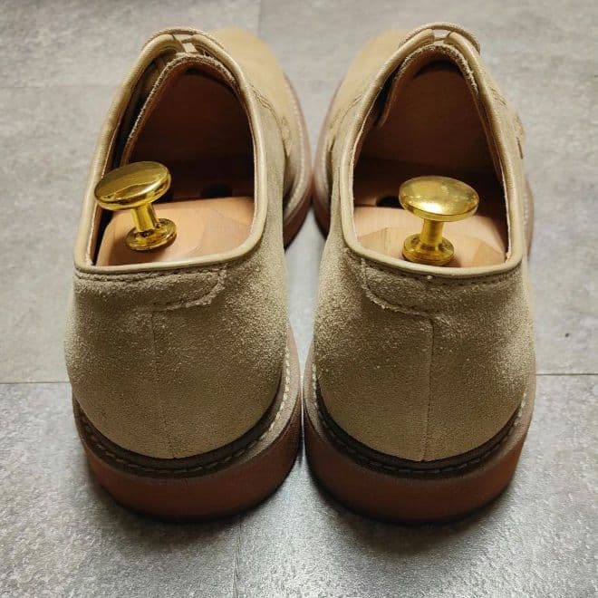 【REGAL】未使用品 リーガル プレーントゥスウェードシューズ サンドベージュ