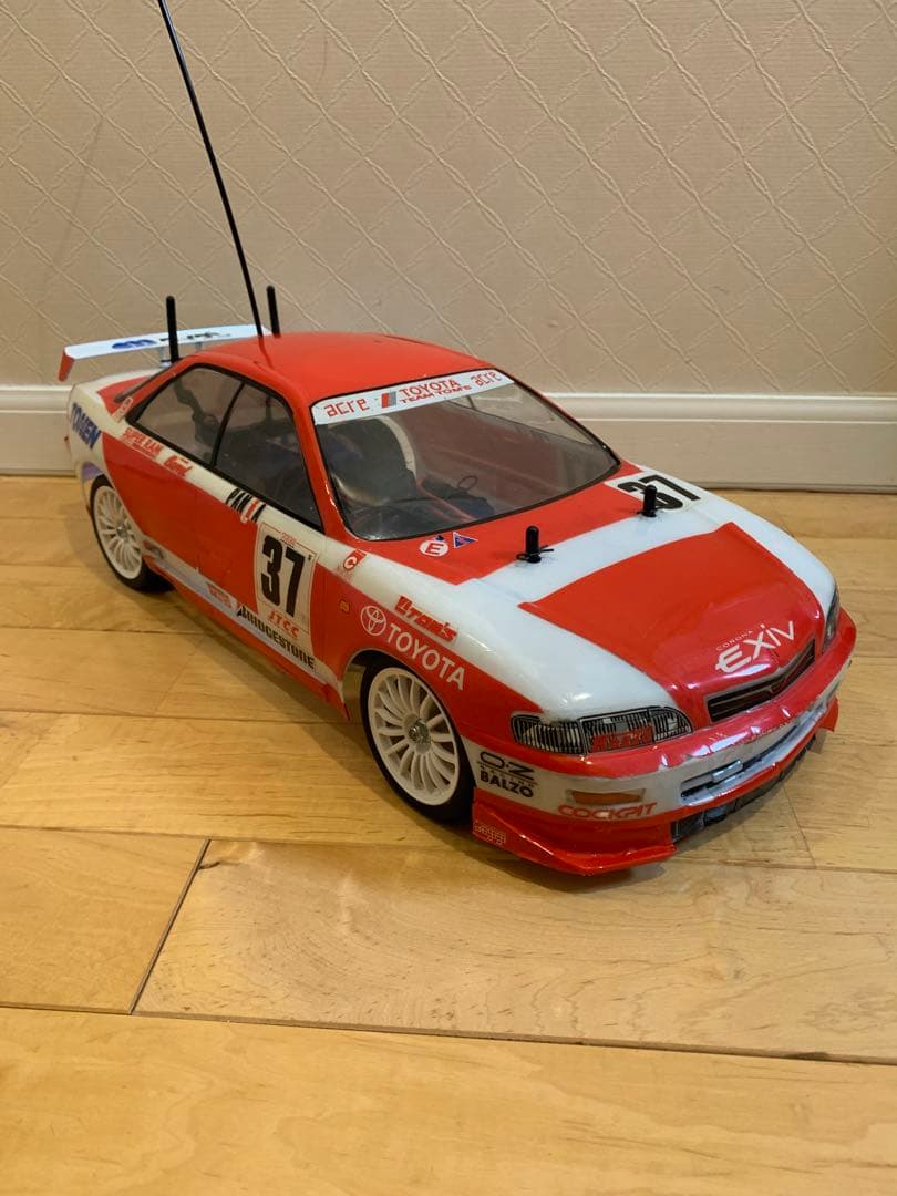 タミヤ　1/10ラジコン　FF01シャーシ　コロナEXIV サンワプロポ