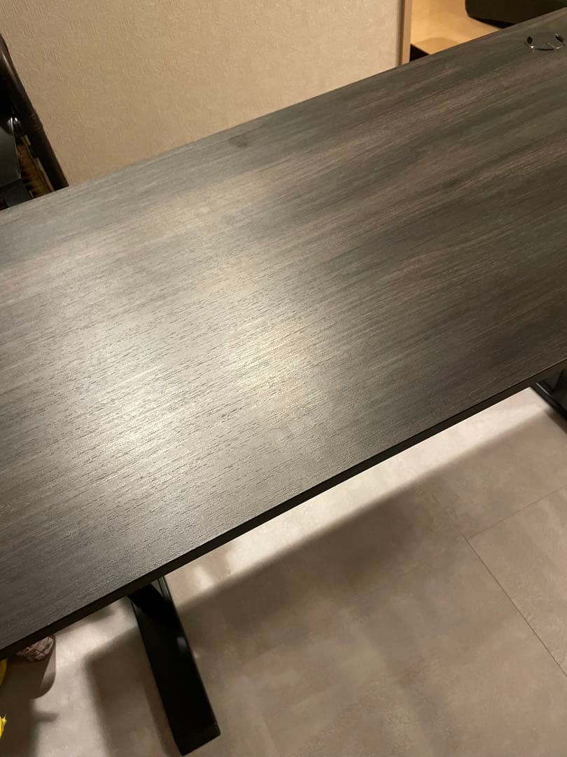 【Sunon】電動昇降デスク（120x60cm）メモリー機能付き ダークオーク