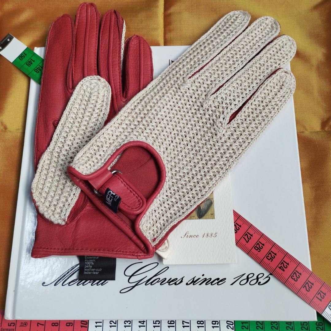 赤 指貫 メローラ MEROLA ドライビンググローブ フェラーリ別注元 特注