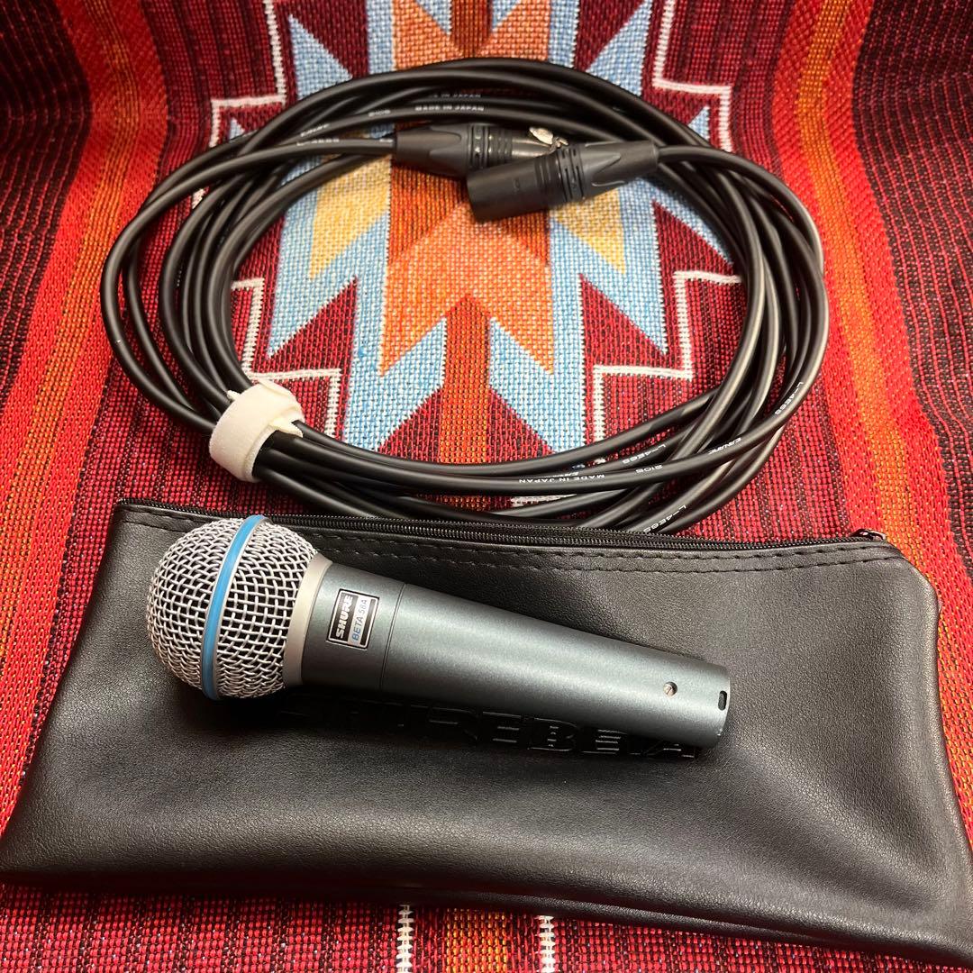 Shure Beta 58A マイクケーブル付（約5m）
