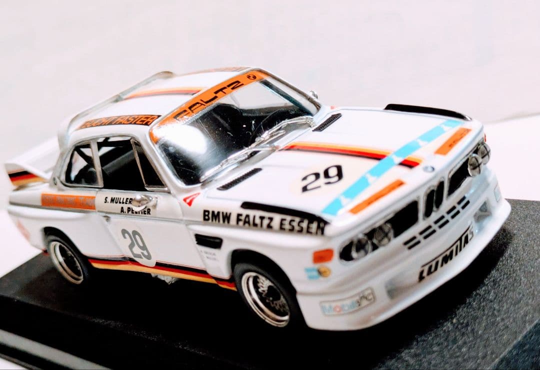 貴重BMW ３.０ＣＳ レーシングモンツァ１９７１年DetailCars１/43
