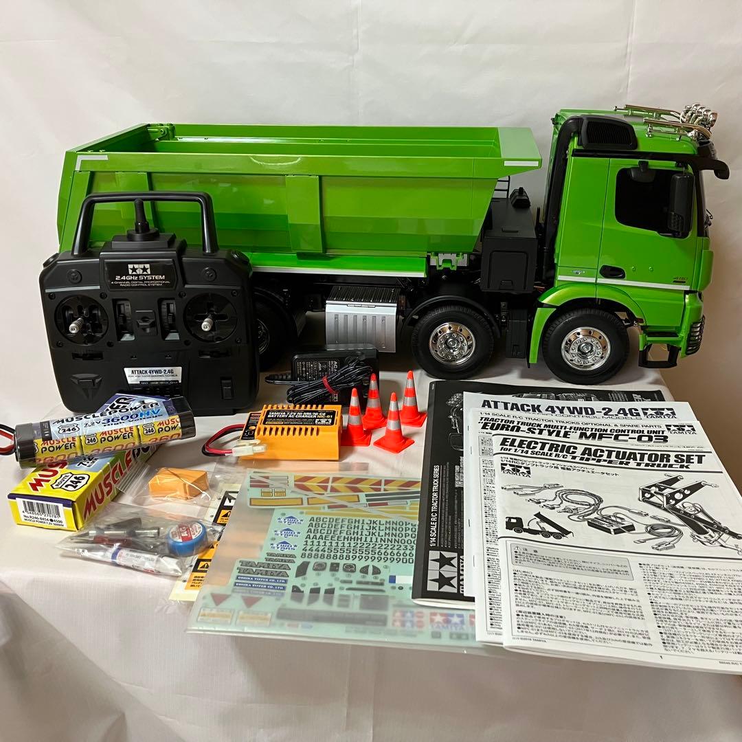 タミヤトレーラー アロクス8×4ダンプ4151 フルオペ フルセット