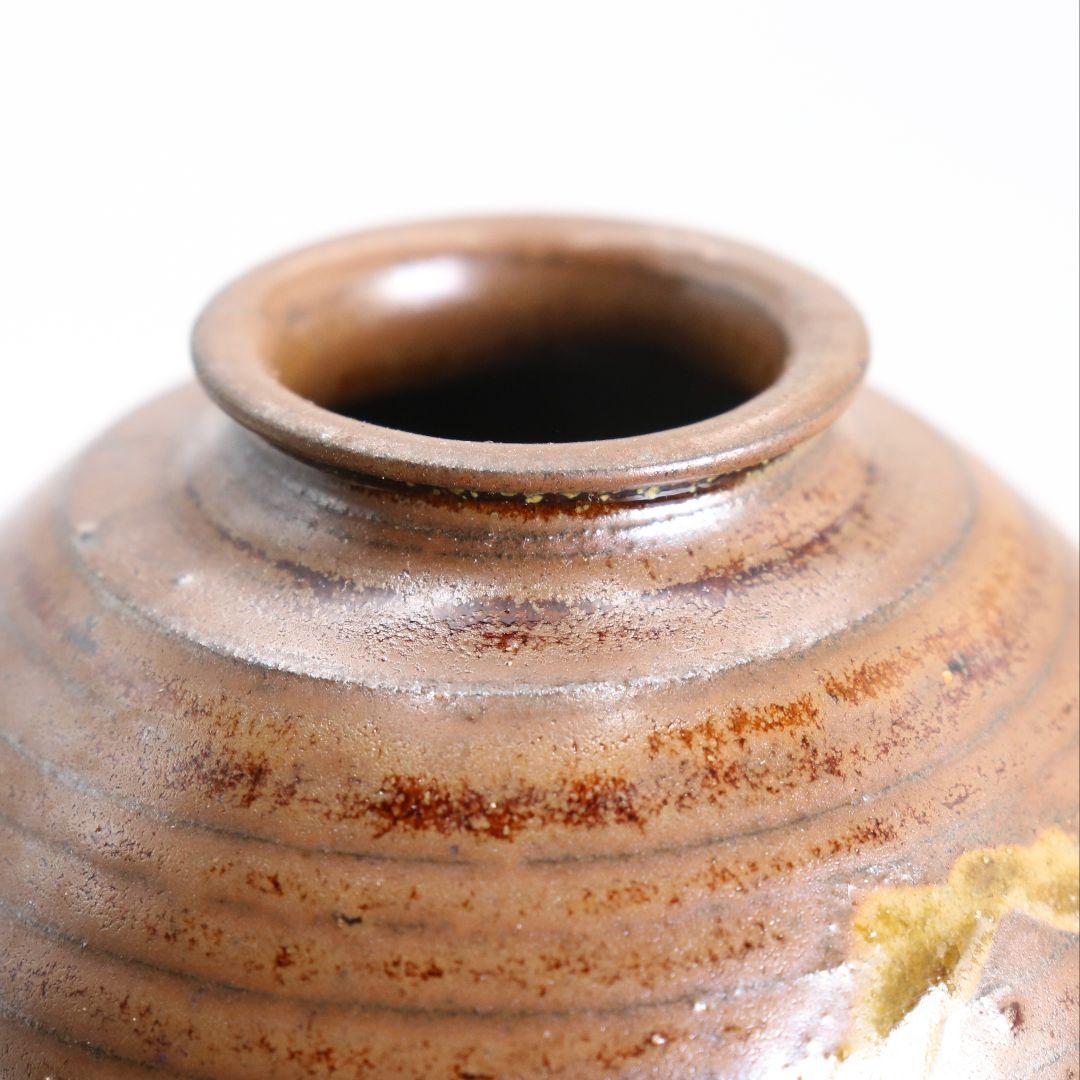 御室窯 柴田孝三作 唐物中興名物 岩城文琳写 茶入 東山緞子仕覆 V906