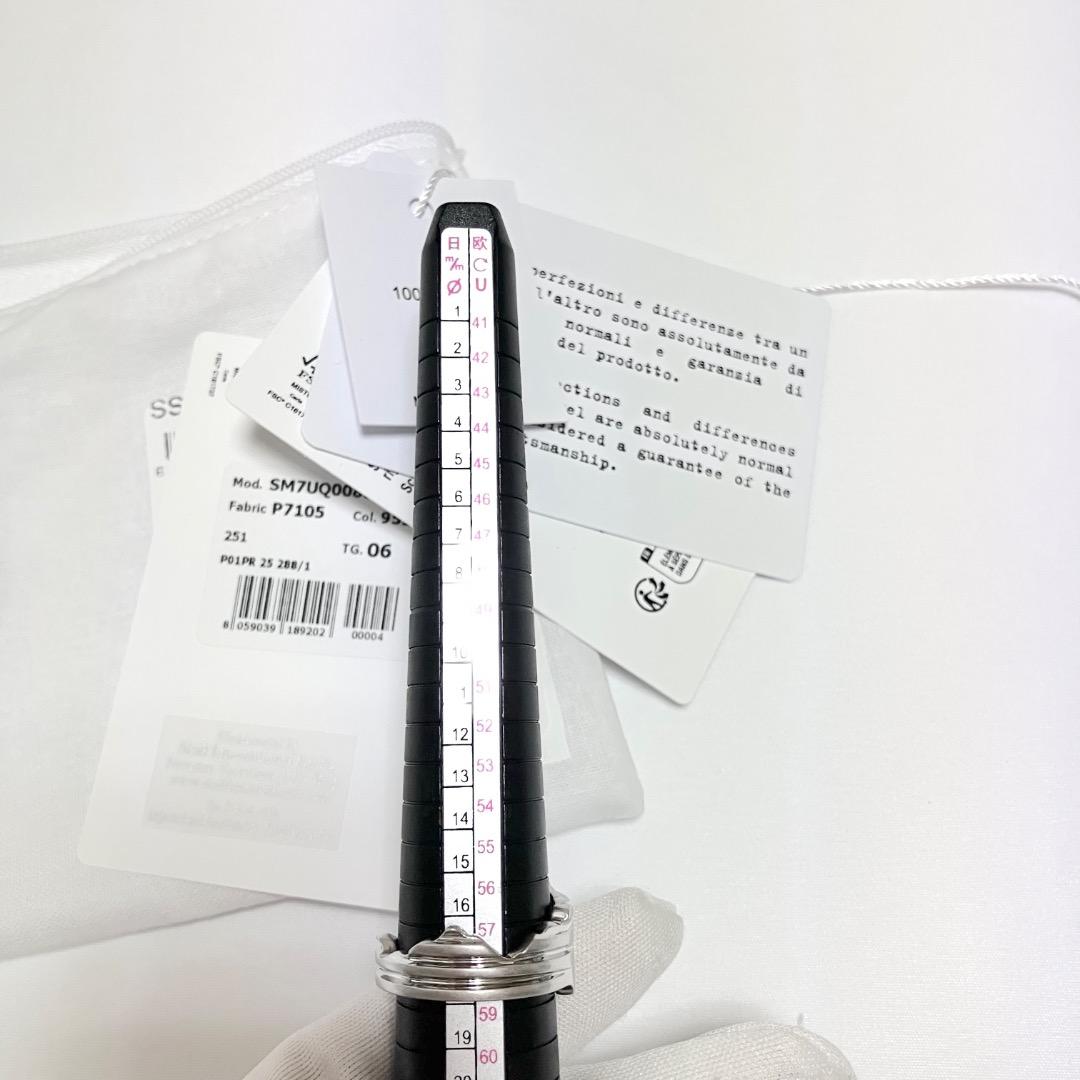 新品 6 マルジェラ MM6 25ss ブランドロゴキーリング 指輪 17938