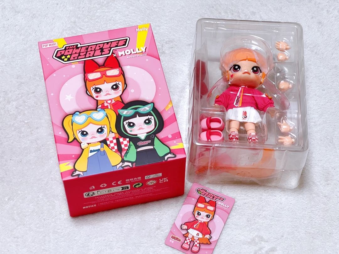 Popmart Molly パワーパフガールズ フィギュア Blossom MEGA