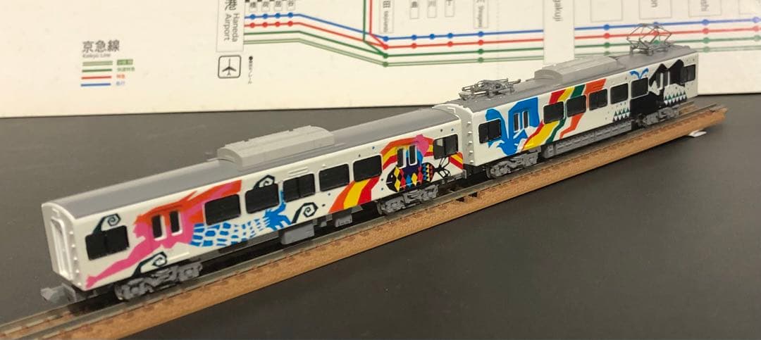 管理番号1583 Nゲージ 京急2000形 さわやかギャラリー号GM製8両セット