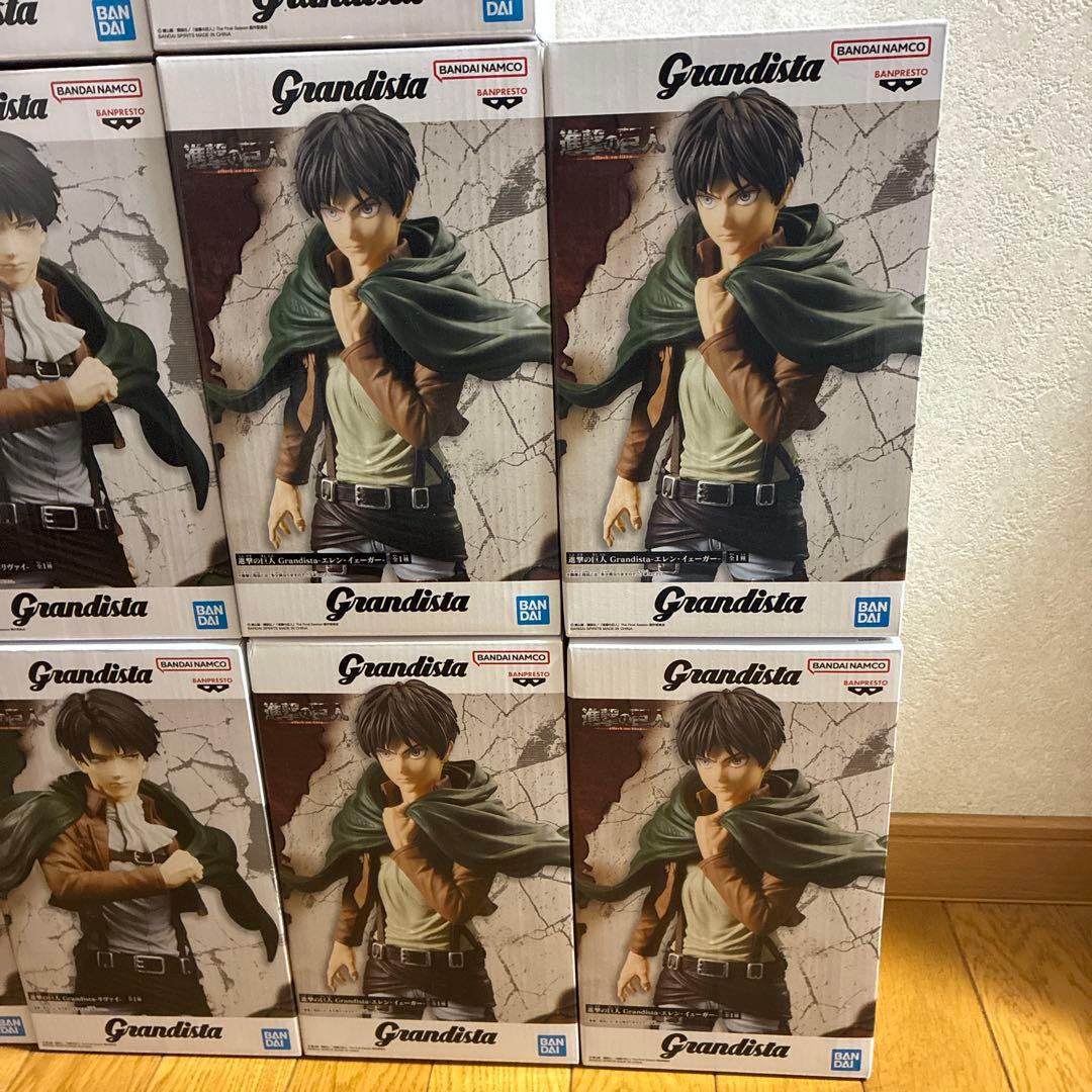 進撃の巨人　Grandista　リヴァイ・エレン　フィギュア　計10個セット