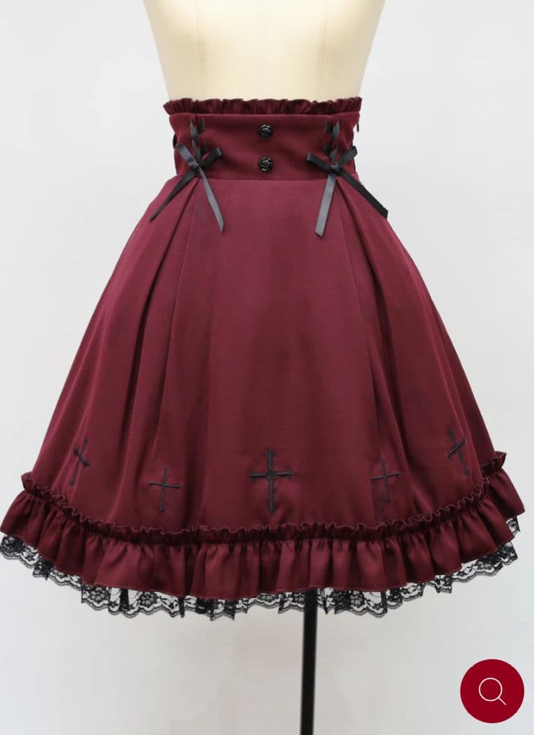 Amavel Rose Croix スカート ボルドー 新品 ノエミー