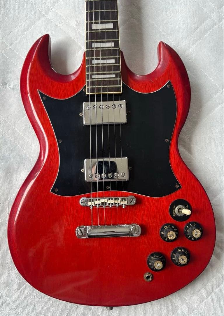 Tomson エレキギターSGタイプ レッド Tomson エレキギターSGタイプ