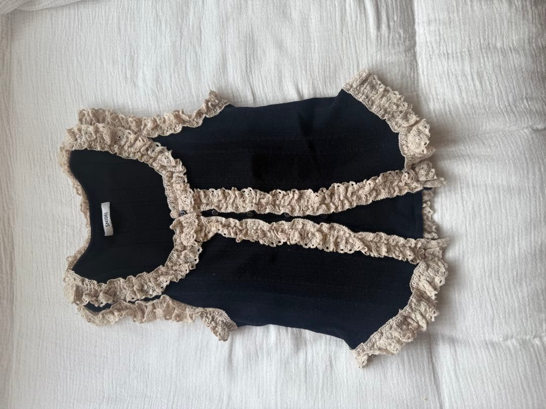 SNIDEL レースニットプルオーバー MIX