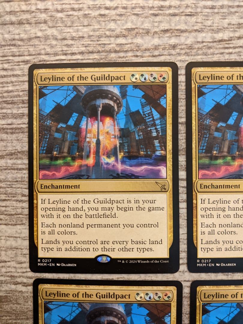 ギルドパクトの力線日本語4枚セットmtg