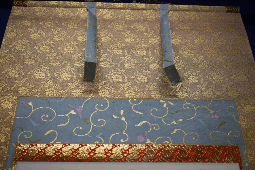 真作/西国三十三所霊場集印肉筆/西国三十三ヶ所/観音像図/布袋屋掛軸HJ-602