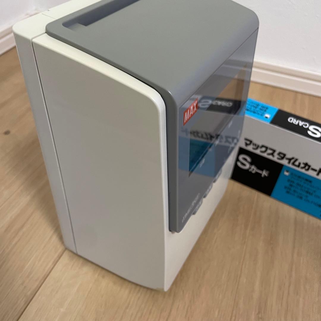 【美品】マックスタイムレコーダー　ER-80S2W マックスタイムカード付き