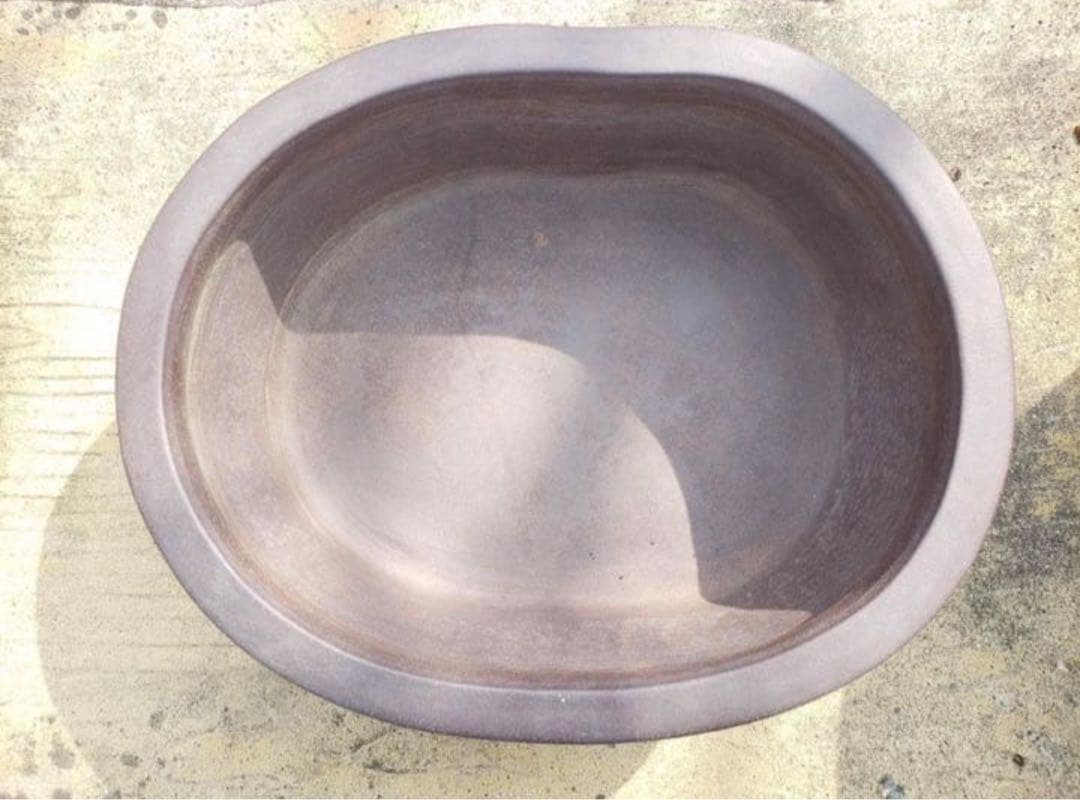 超珍品 メダカ鉢 水盤 中野行山手造り - メルカリ