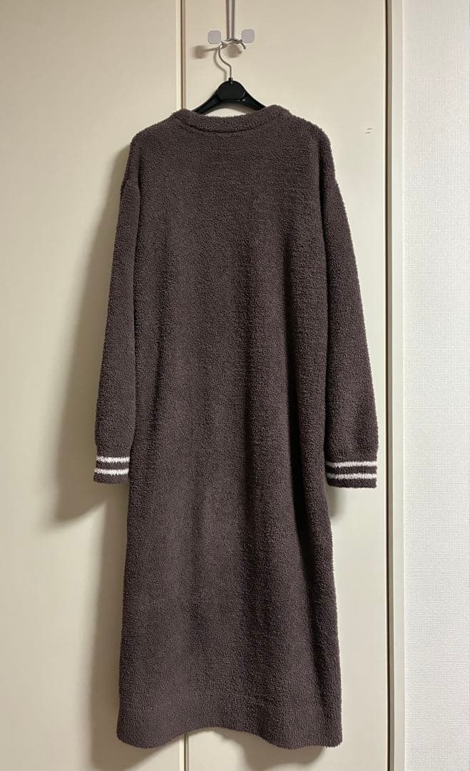 極美　ジェラートピケ　ルームウェア　ワンピース　シュナウザー　ダークブラウン　F