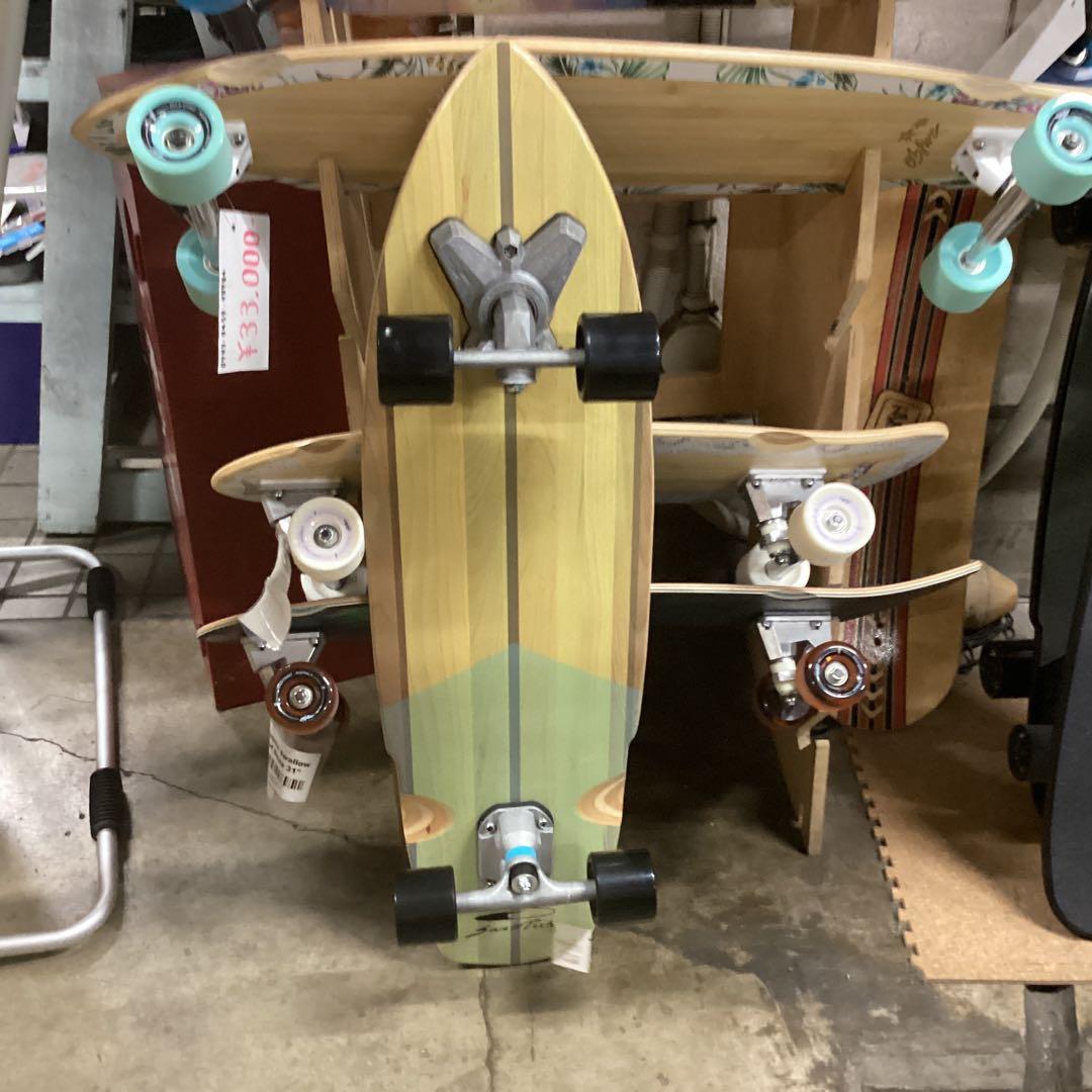 新品激安サーフスケートイタロモデルと同タイプHybrid SanO'36黒ウッド