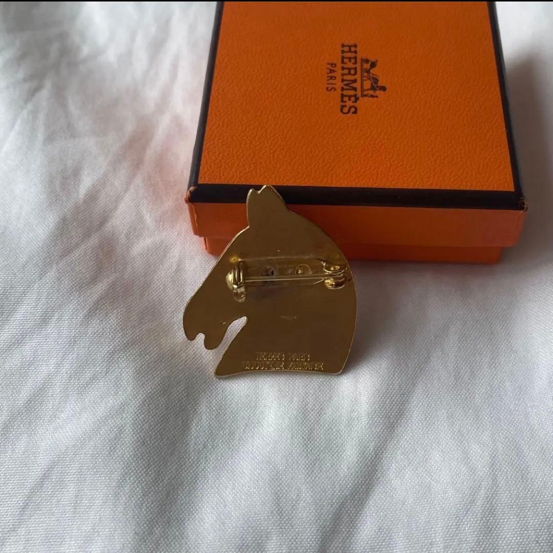 エルメス ホースヘッド ブローチ HERMES 馬 ホース ヴィンテージ レア