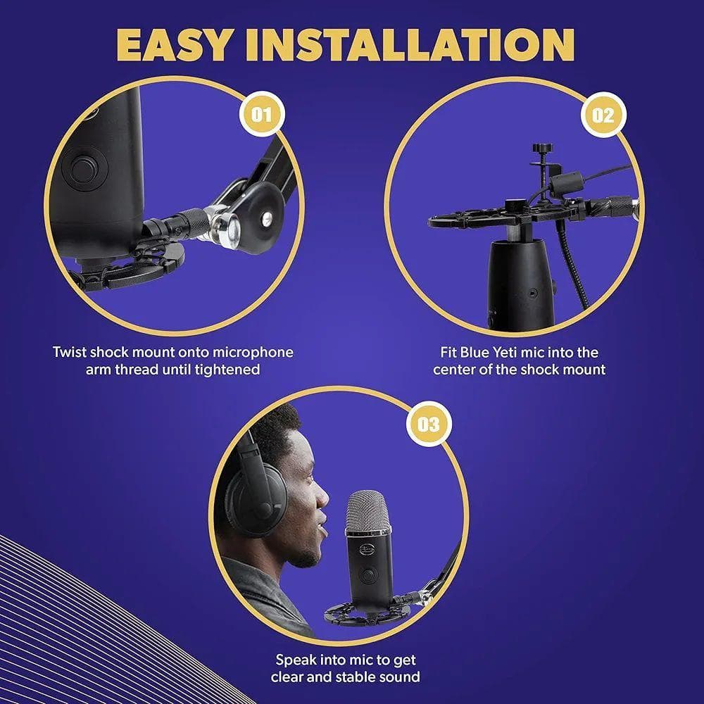 ⭐️ Shock Mount black ショックマウント マイク用