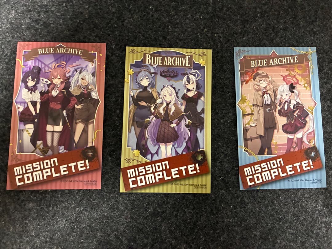 ブルーアーカイブ ブルアカ 謎解きクリアファイル 3種セット ゴール