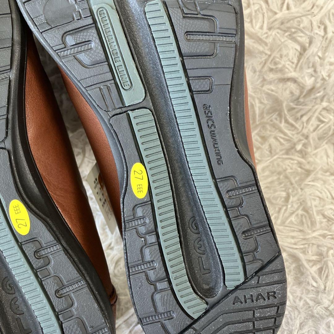 ◎新品タグ付き ペダラ レザー27.0cm 3E ブラウン 撥水 日本製 1