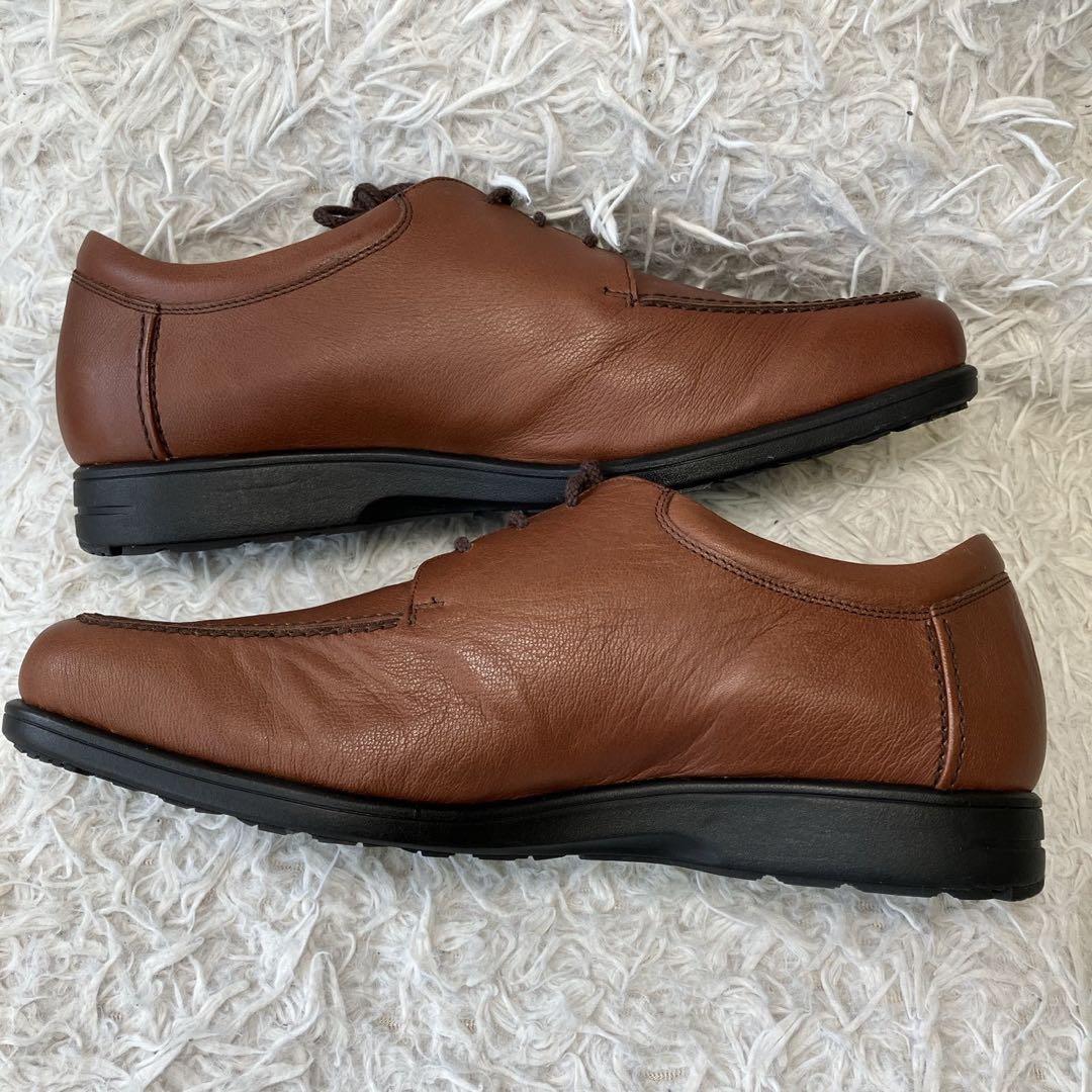 ◎新品タグ付き ペダラ レザー27.0cm 3E ブラウン 撥水 日本製 1